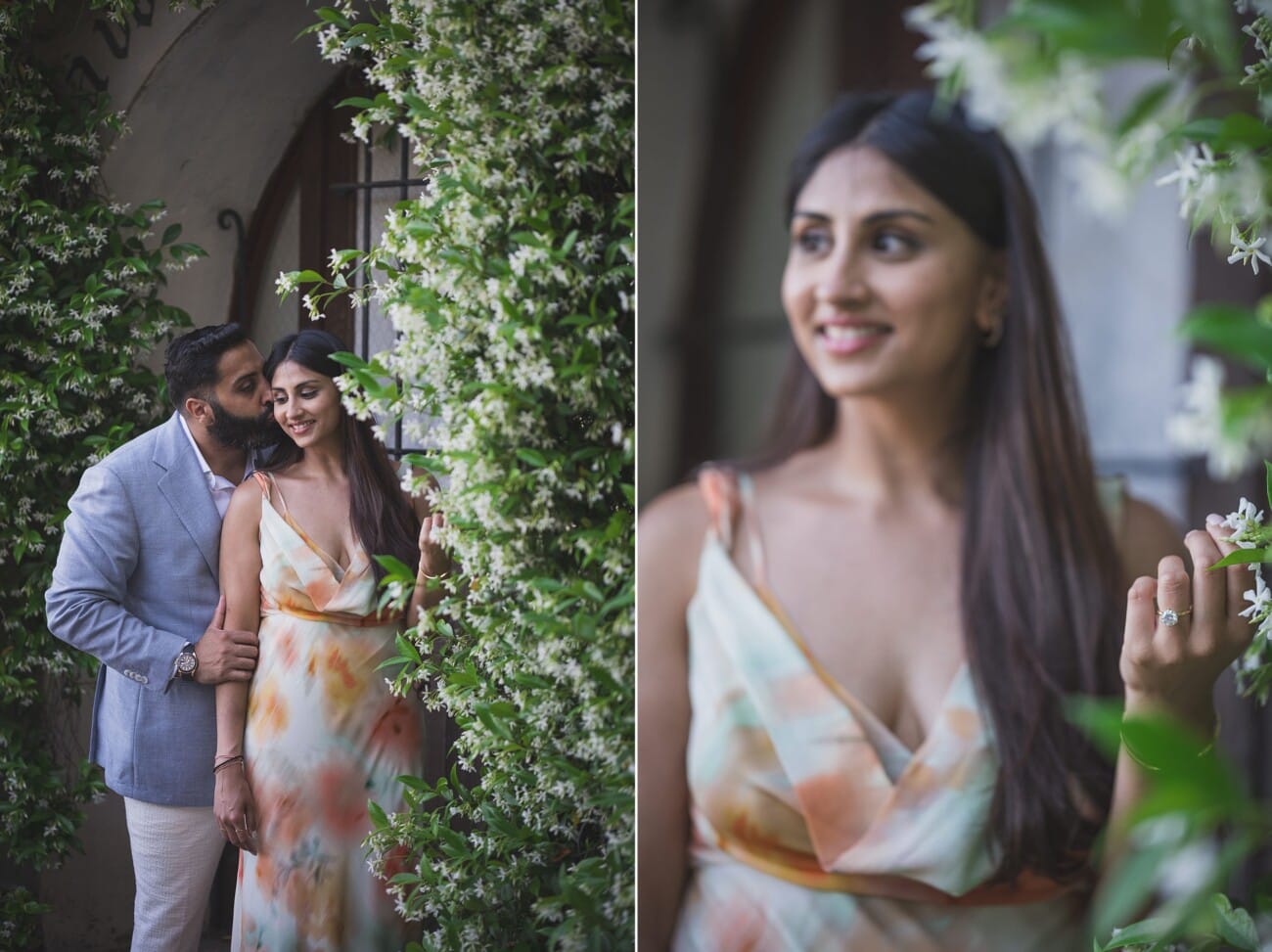 Flamboyant Château Eza Proposal Filled with Flowers, Friends & Sunset Magic 11 Chateau Eza Salon Royal Proposal 58