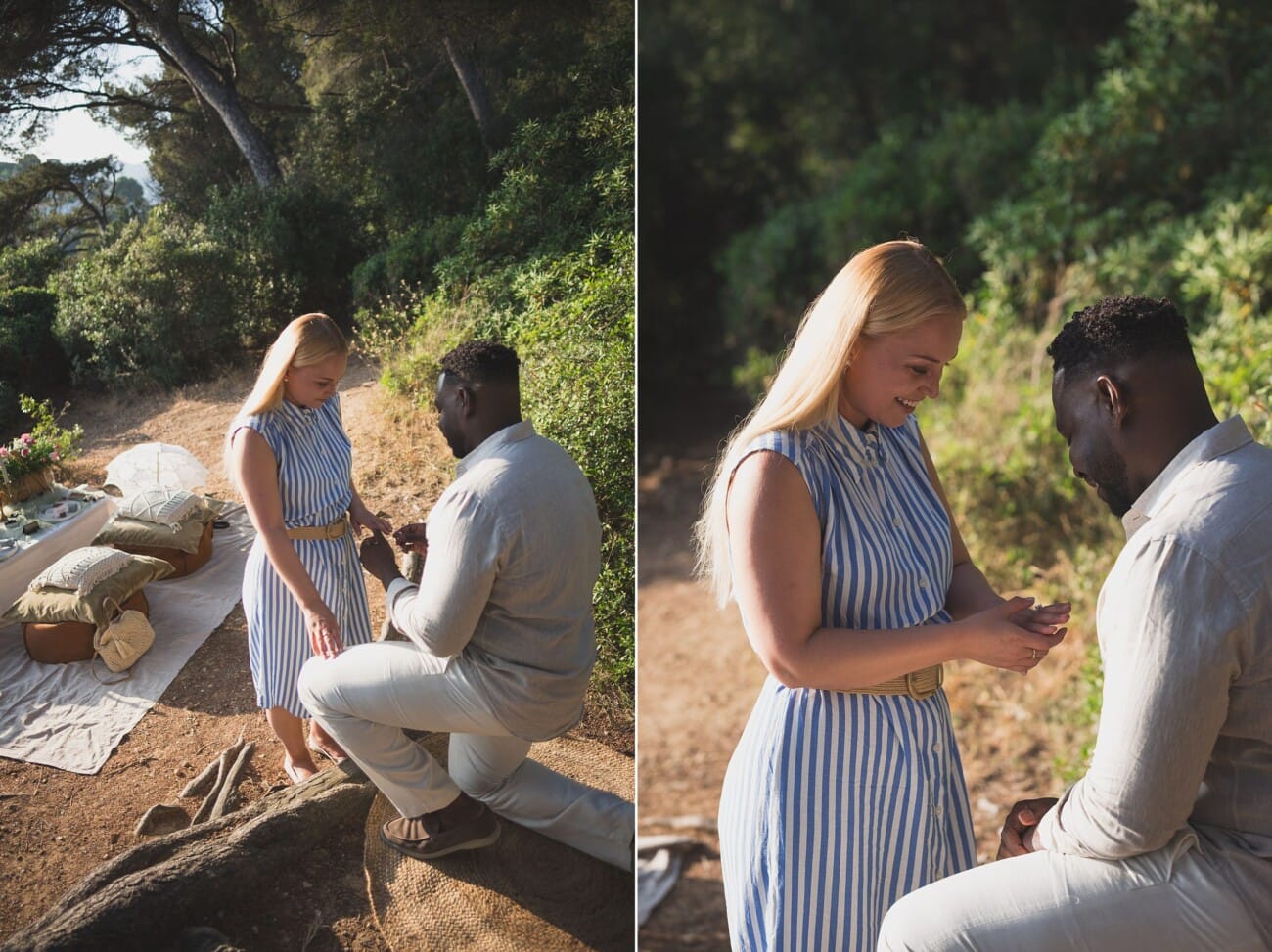 Sunset Love Story: A Seaside Proposal Picnic on the French Riviera 6 French Riviera intimate seaside proposal 14