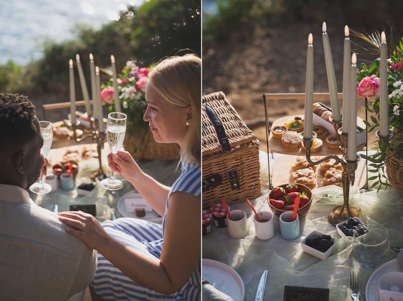 Sunset Love Story: A Seaside Proposal Picnic on the French Riviera 10 French Riviera intimate seaside proposal 32