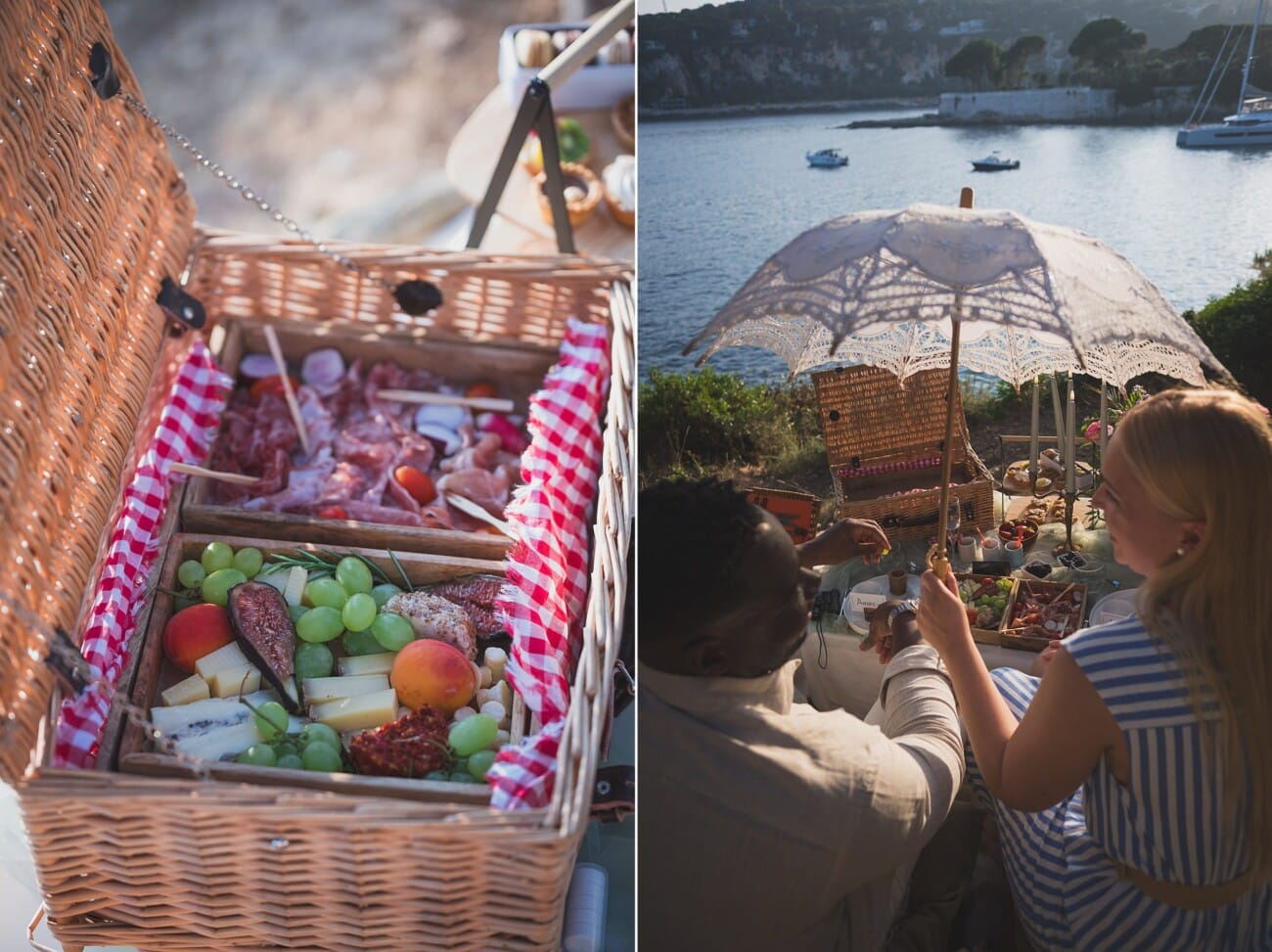 Sunset Love Story: A Seaside Proposal Picnic on the French Riviera 21 French Riviera intimate seaside proposal 90