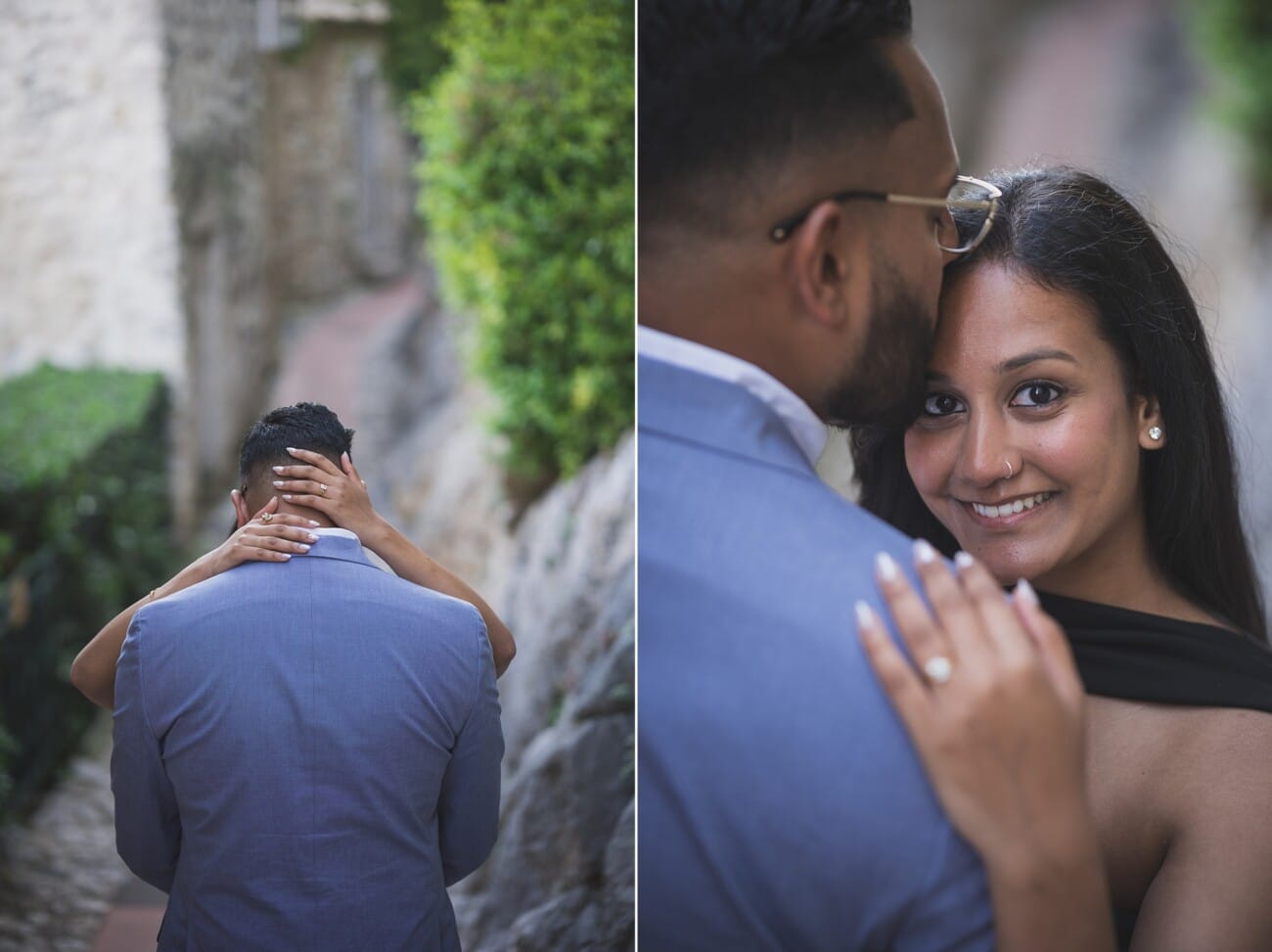 A Romantic Cliffside Proposal with White Flowers & Riviera Views 12 South of France Proposal 1060