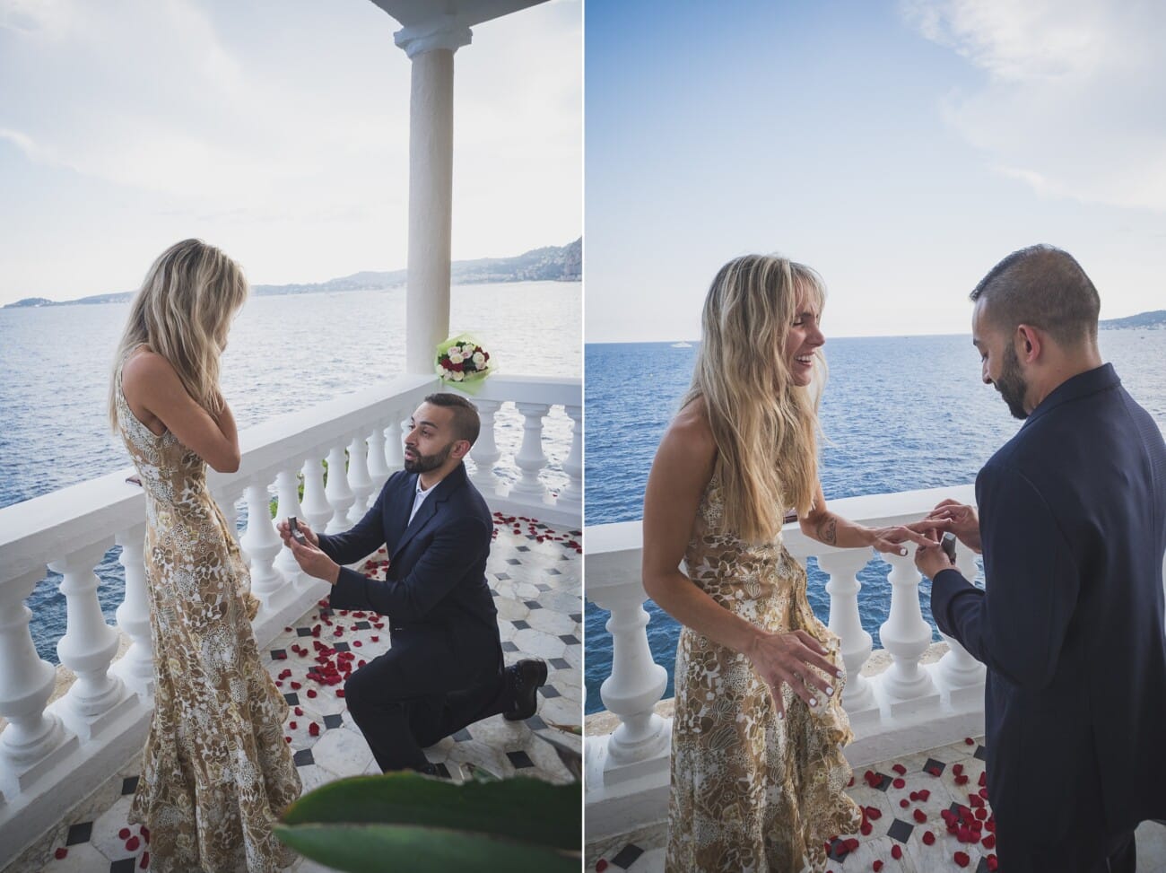Cap Estel proposal facing the Mediterranean sea 4 Cap Estel seaside Wedding Proposal 5