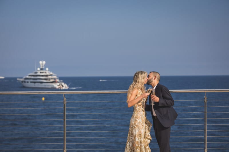 Cap Estel proposal facing the Mediterranean sea 4 Cap Estel seaside Wedding Proposal 72