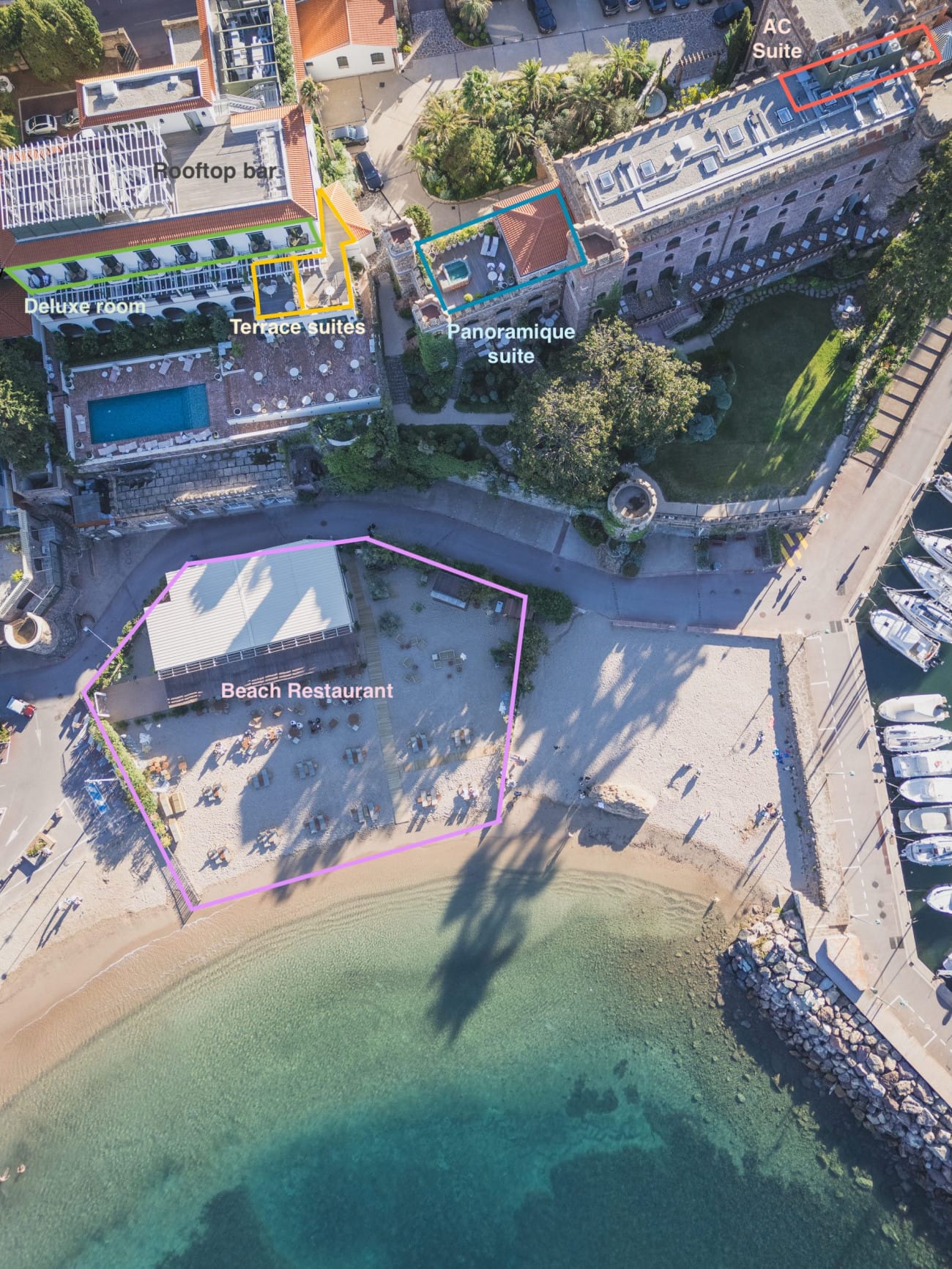 Chateau de Théoule Collection of sea view stunning suites