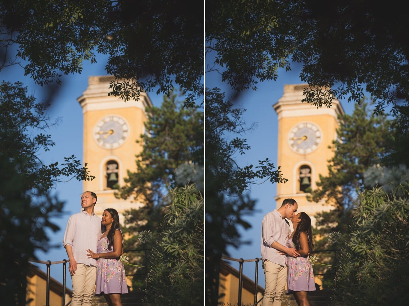 French Riviera romantic proposal with friends 62