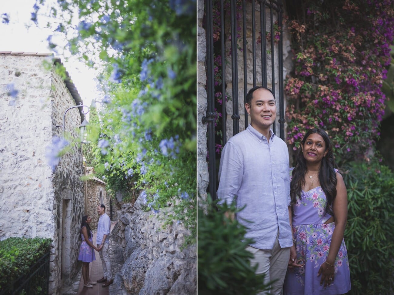 French Riviera romantic proposal with friends 78