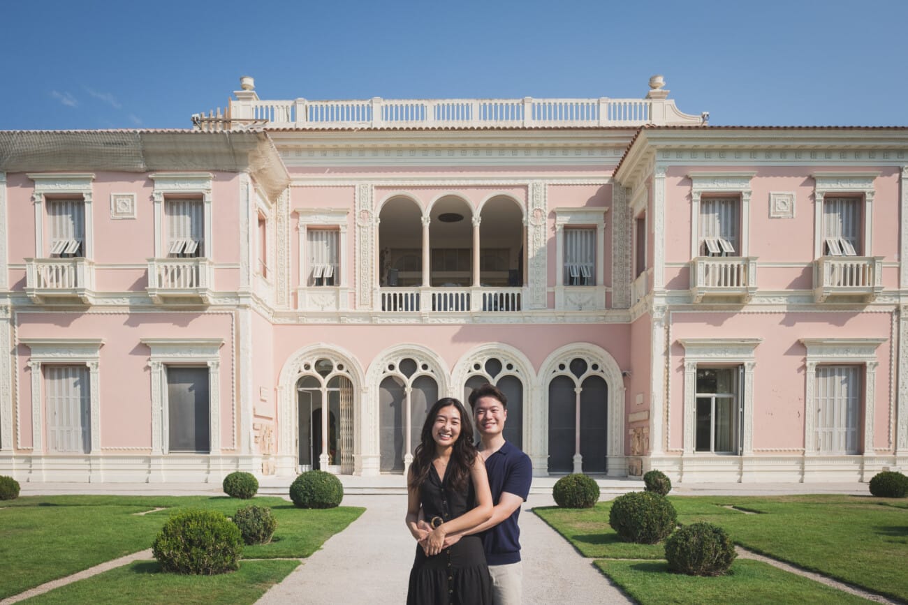 Intimate Morning Proposal at Villa Ephrussi de Rothschild 8 Villa Ephrussi Proposal tender hug