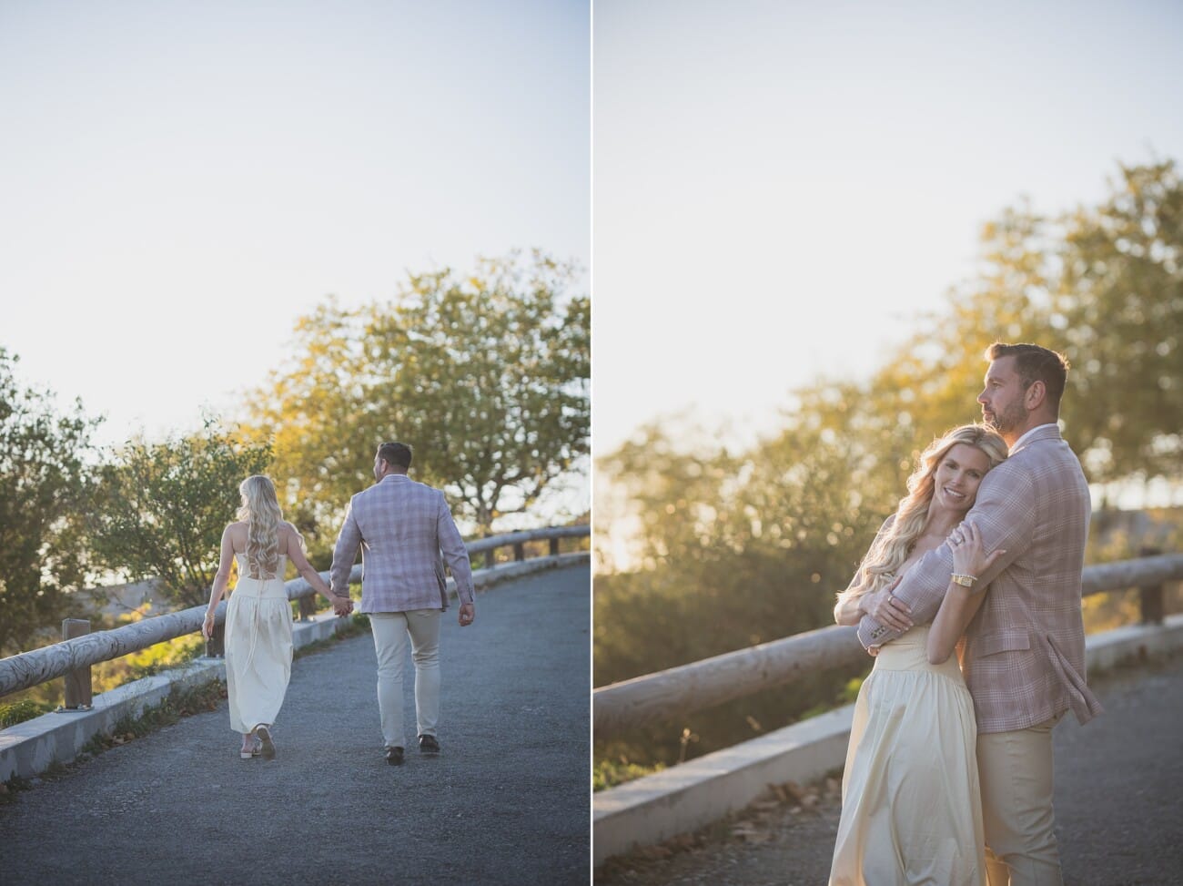 French Riviera fall proposal overlooking Eze and the coastline
