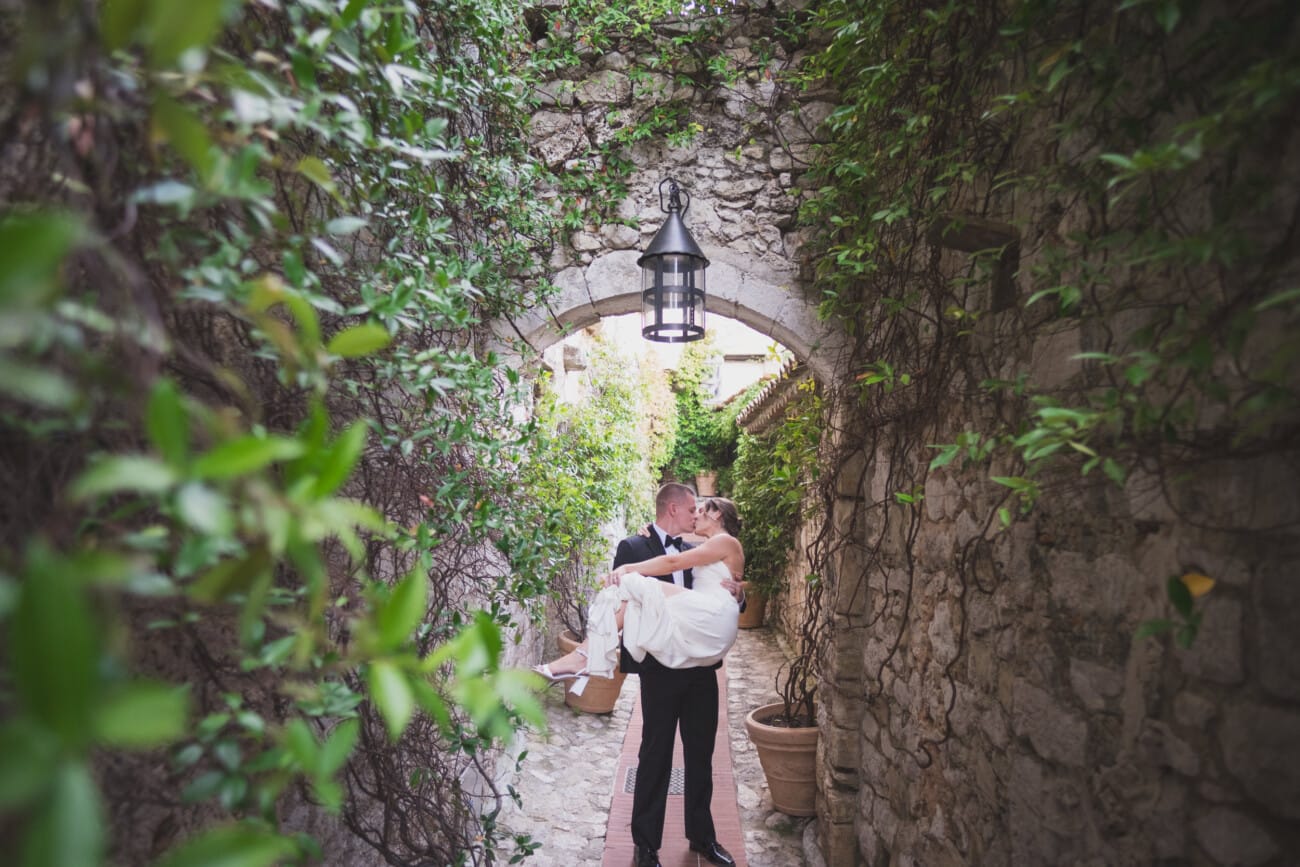 An Intimate French Riviera Elopement at Château Eza: An Afternoon Love Story 21 Intimate french riviera Elopement at Chateau Eza and strolling Eze streets for couples' portraits