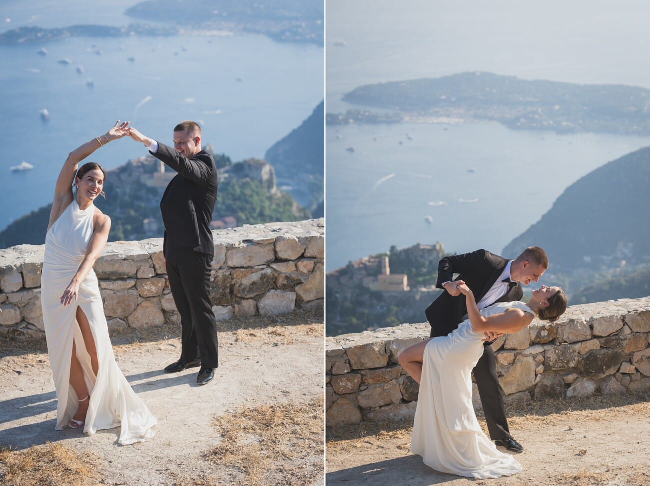 An Intimate French Riviera Elopement at Château Eza: An Afternoon Love Story 14 romantic french riviera Elopement in secret hidden places high on the mountains overlooking Saint-Jean-Cap-Ferrat and Eze towns