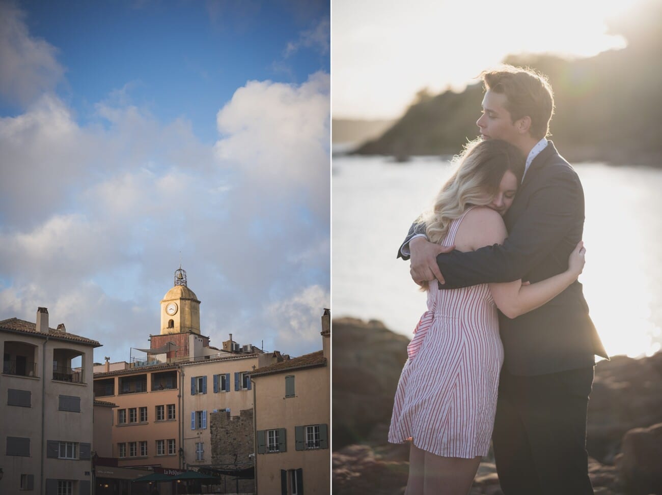 Saint Tropez early morning intimate proposal planned on the beach strolling on the seaside.
Planning and photography WildRoses