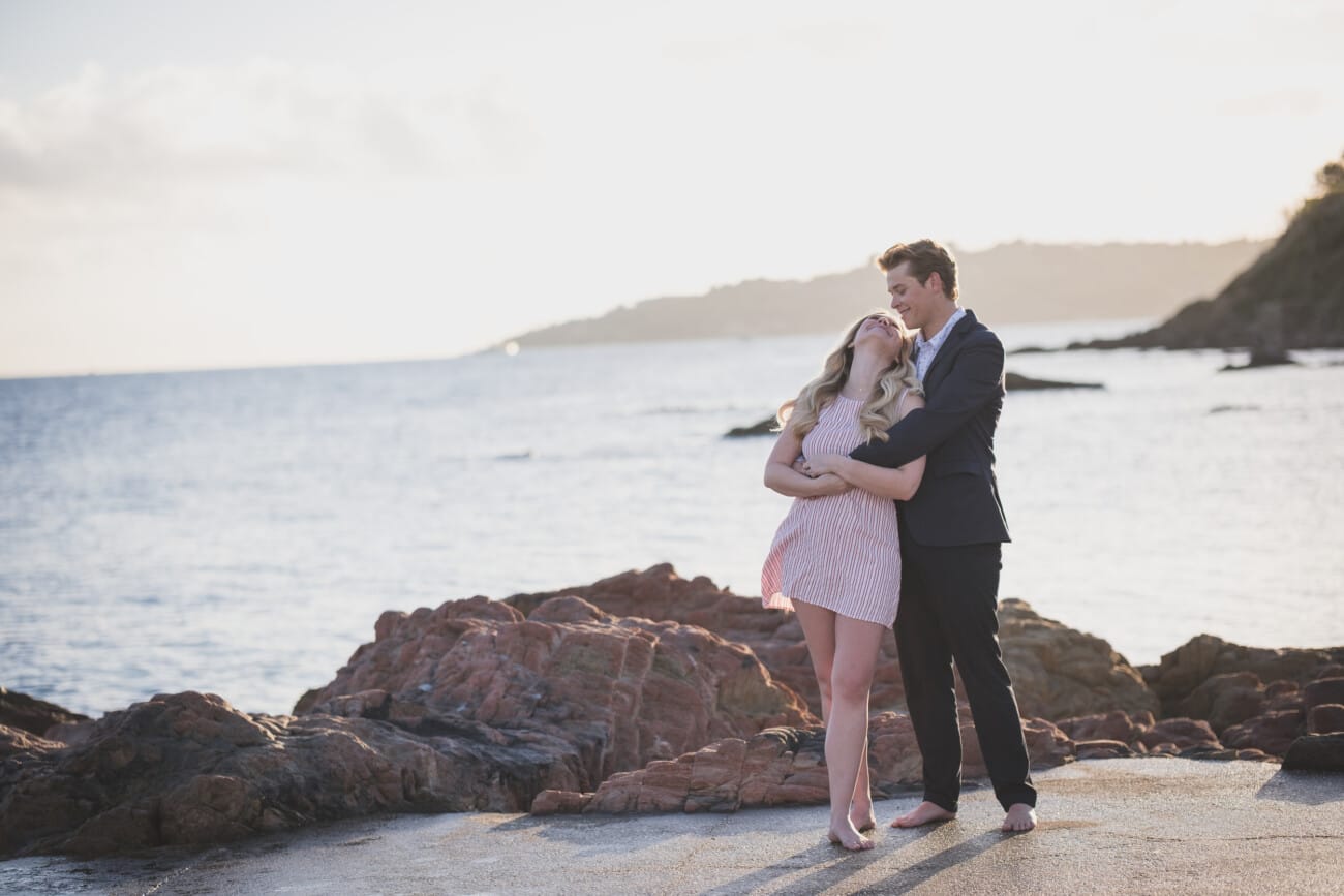 Saint Tropez early morning intimate proposal couple celebrating their engagement.
Planning and photography WildRoses