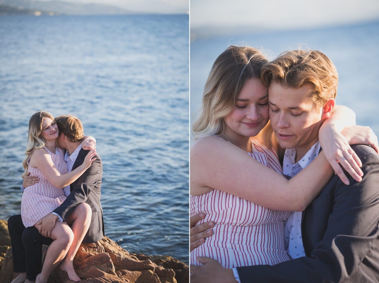 Saint Tropez early morning intimate proposal couple gentle hug.
Planning and photography WildRoses